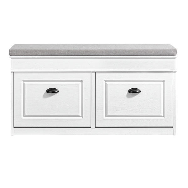 SoBuy Ławka na buty z 1 szufladą Biały 104.5x24x54.3cm FSR64-WG 837485