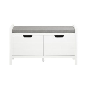 SoBuy Ławka na buty z 1 szufladą Biały 91x30x50cm Funkcjonalny FSR63-II-W 838188 SoBuy Ławka na buty z 1 szufladą Biały 91x30x50cm Funkcjonalny FSR63-II-W 838188