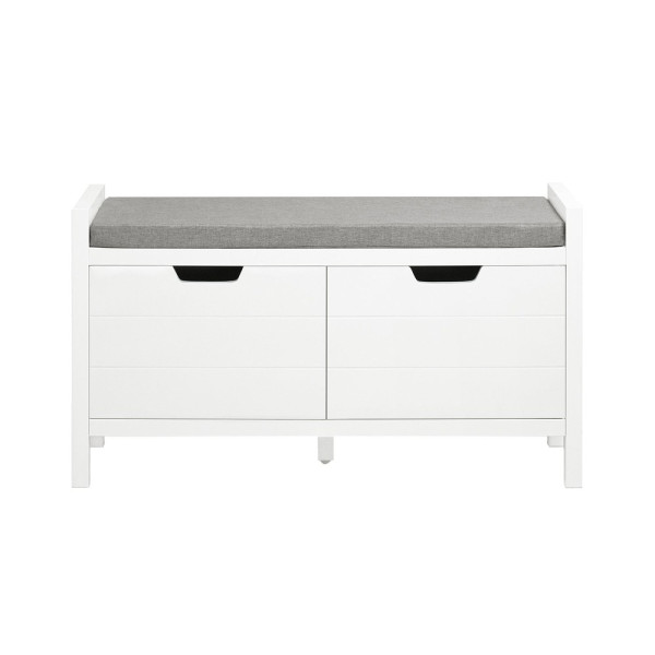 SoBuy Ławka na buty z 1 szufladą Biały 91x30x50cm Funkcjonalny FSR63-II-W 838188