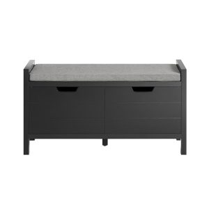 SoBuy Ławka na buty z 1 szufladą Czarny 109.5×35.5x50cm FSR63-II-SCH 838173 SoBuy Ławka na buty z 1 szufladą Czarny 109.5×35.5x50cm FSR63-II-SCH 838173