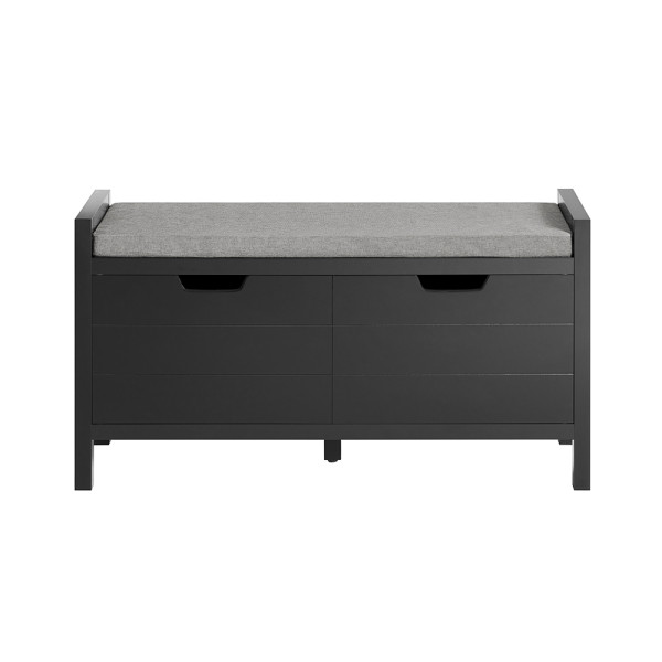 SoBuy Ławka na buty z 1 szufladą Czarny 109.5x35.5x50cm FSR63-II-SCH 838173