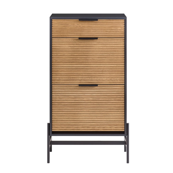 SoBuy Ławka na buty z 1 szufladą Czarny 60.1x40.1x111.5cm HFSR03-SCH 838324
