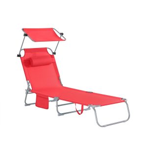 SoBuy Leżak Składany Czerwony 193x56x103cm Przemysłowy OGS48-R 811781 SoBuy Leżak Składany Czerwony 193x56x103cm Przemysłowy OGS48-R 811781