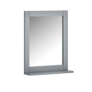 SoBuy Lustro ścienne z półką Szary 40x10x49.2cm Klasyczny FRG129-SG 813740 SoBuy Lustro ścienne z półką Szary 40x10x49.2cm Klasyczny FRG129-SG 813740