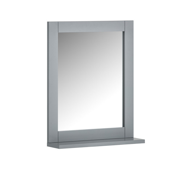 SoBuy Lustro ścienne z półką Szary 40x10x49.2cm Klasyczny FRG129-SG 813740