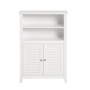 SoBuy Meble łazienkowe z 2 drzwiczkami Biały 60×25.5x90cm Klasyczny BZR13-W 809629 SoBuy Meble łazienkowe z 2 drzwiczkami Biały 60×25.5x90cm Klasyczny BZR13-W 809629
