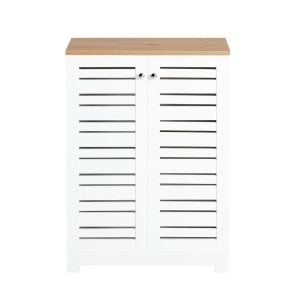 SoBuy Meble łazienkowe z 2 drzwiczkami Biały Rustykalny BZR41-W 809650 SoBuy Meble łazienkowe z 2 drzwiczkami Biały Rustykalny BZR41-W 809650