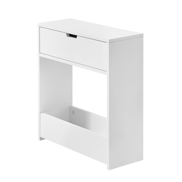 SoBuy Niska szafka łazienkowa z jedną szufladą Biały BZR48-W 925409