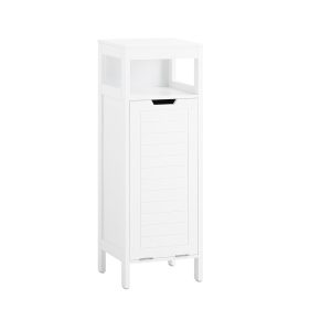 SoBuy Niska szafka łazienkowa z półką Biały 30x30x89cm BZR122-W 809652 SoBuy Niska szafka łazienkowa z półką Biały 30x30x89cm BZR122-W 809652