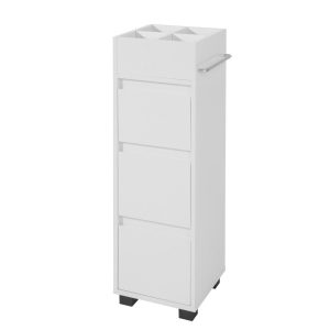 SoBuy Niska szafka łazienkowa z trzema szufladami Biały 33x30x90cm BZR29-W 809666 SoBuy Niska szafka łazienkowa z trzema szufladami Biały 33x30x90cm BZR29-W 809666