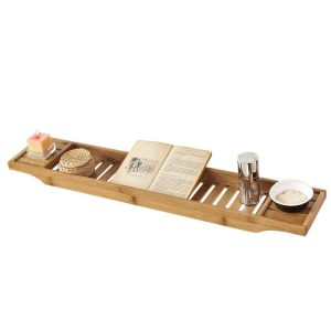 SoBuy Półka na wannę 80×14.6×4.5cm Rustykalny FRG212-N 902779 SoBuy Półka na wannę 80×14.6×4.5cm Rustykalny FRG212-N 902779