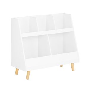 SoBuy Regał dziecięcy Biały 86x36x77cm Funkcjonalny KMB19-W 812871