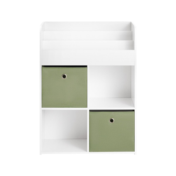 SoBuy Regał dziecięcy z 3 półkami Biały 60x34x80cm Nowoczesny KMB79-W 813124