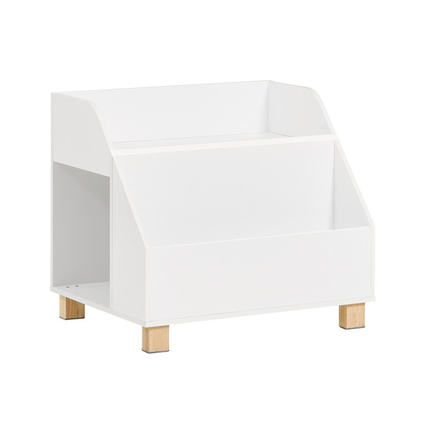 SoBuy Regał dziecięcy z 3 półkami Biały 60x48x53cm Nowoczesny KMB54-W 813089
