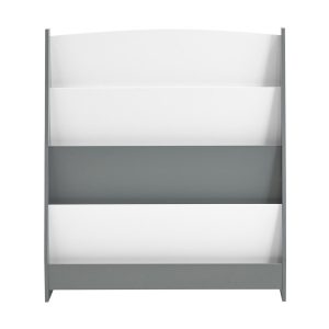 SoBuy Regał dziecięcy z 4 półkami Jasnoszary 80x30x88cm KMB32-HG 812879