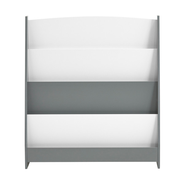 SoBuy Regał dziecięcy z 4 półkami Jasnoszary 80x30x88cm KMB32-HG 812879