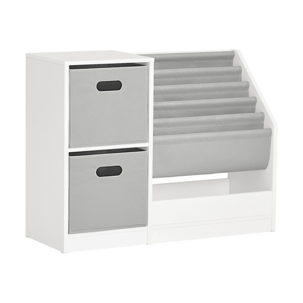 SoBuy Regał dziecięcy z 5 półkami Biały 80x30x61cm Funkcjonalny KMB76-W 812873