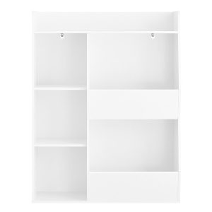 SoBuy Regał dziecięcy z 5 półkami Biały 80x34x104cm Nowoczesny KMB55-K-W 813093