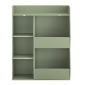 SoBuy Regał dziecięcy z 5 półkami Zielony 34x80x104cm Nowoczesny KMB55-K-GR 813142