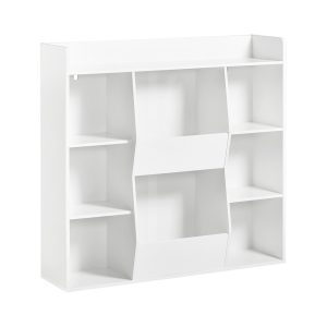 SoBuy Regał dziecięcy z 8 półkami Biały 105.8×33.5x104cm Nowoczesny KMB55-W 813095
