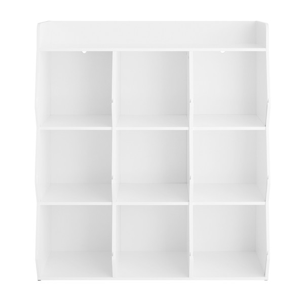 SoBuy Regał dziecięcy z 9 półkami Biały 118x42x105cm Nowoczesny KMB120-W 813112