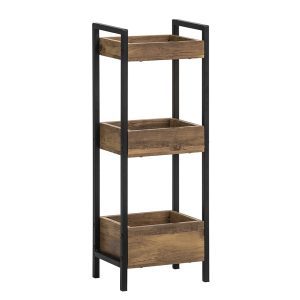 SoBuy Regał łazienkowy z 2 półkami Brązowy 28x20x74cm FRG226-F 902755