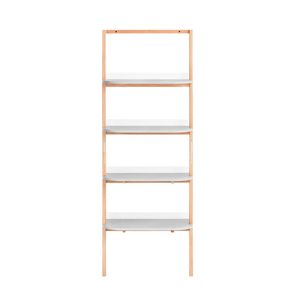 SoBuy Regał na książki z 4 półkami Jasnoszary 65x38x170cm HSTR02-HG 809691