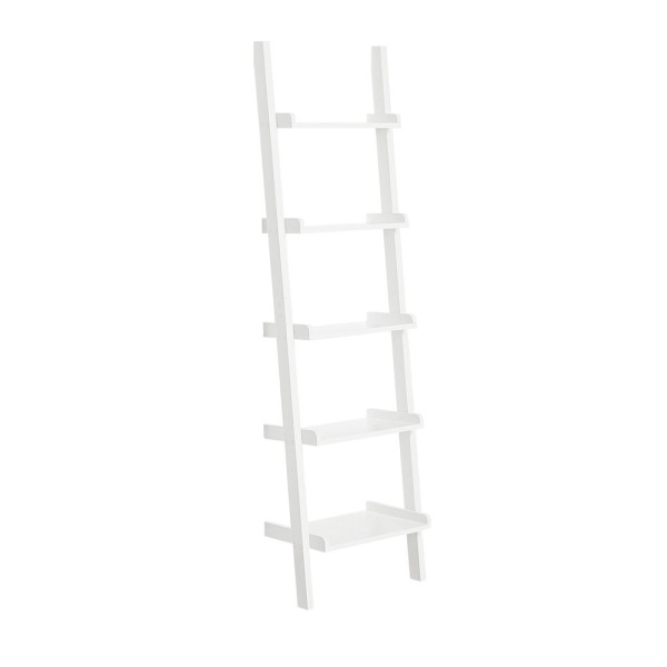 SoBuy Regał na książki z 5 półkami Biały 56x32.5x190cm Nowoczesny FRG17-W 809692