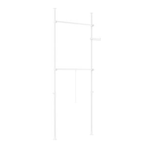 SoBuy Regulowany Wieszak Stojący Biały FRG109-II-W 939935 SoBuy Regulowany Wieszak Stojący Biały FRG109-II-W 939935