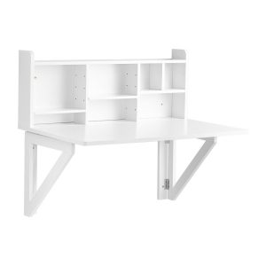 SoBuy Składane biurko komputerowe Biały 90x60x78cm FWT07-II-W 804354 SoBuy Składane biurko komputerowe Biały 90x60x78cm FWT07-II-W 804354