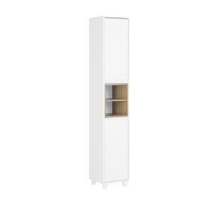 SoBuy Słupek do drzwi Biały 30x30x170cm Funkcjonalny BZR147-W 813574