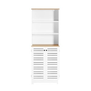 SoBuy Słupek łazienkowy z 1 drzwiami Biały 60x30x160cm Funkcjonalny BZR44-W 813558 SoBuy Słupek łazienkowy z 1 drzwiami Biały 60x30x160cm Funkcjonalny BZR44-W 813558