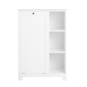 SoBuy Słupek łazienkowy z 1 drzwiami Biały 60x38x85cm Funkcjonalny BZR105-W 813567 SoBuy Słupek łazienkowy z 1 drzwiami Biały 60x38x85cm Funkcjonalny BZR105-W 813567