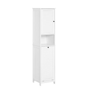 SoBuy Słupek łazienkowy z 2 drzwiczkami Biały 40x38x170cm BZR124-W 813565 SoBuy Słupek łazienkowy z 2 drzwiczkami Biały 40x38x170cm BZR124-W 813565