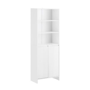 SoBuy Słupek łazienkowy z 2 drzwiczkami Biały 60x30x170.3cm BZR155-W 816104 SoBuy Słupek łazienkowy z 2 drzwiczkami Biały 60x30x170.3cm BZR155-W 816104