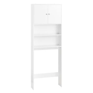SoBuy Słupek łazienkowy z 2 drzwiczkami Biały 65x20x182cm BZR165-W 902770 SoBuy Słupek łazienkowy z 2 drzwiczkami Biały 65x20x182cm BZR165-W 902770