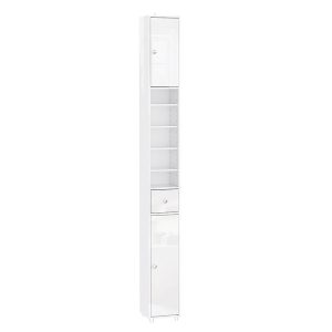 SoBuy Słupek łazienkowy z jedną szufladą Biały 20x20x180cm BZR167-GW 813562