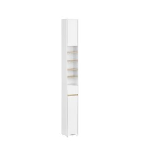 SoBuy Słupek łazienkowy z jedną szufladą Biały 20x20x180cm BZR34-NW 902759