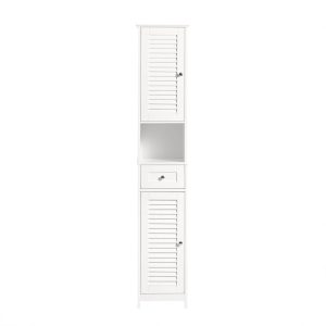 SoBuy Słupek łazienkowy z jedną szufladą Biały 32x30x170cm FRG236-W 813571