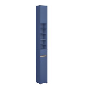 SoBuy Słupek łazienkowy z jedną szufladą Niebieski 20x20x180cm BZR34-II-B 810369