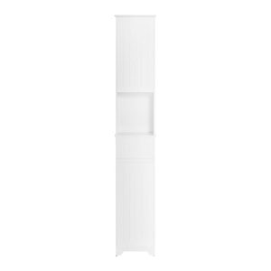 SoBuy Słupek z 2 drzwiami Biały 30x30x170cm Nowoczesny BZR109-W 816097
