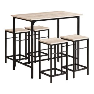 SoBuy stół barowy z 4 stołkami OGT11-N 902722 SoBuy stół barowy z 4 stołkami OGT11-N 902722