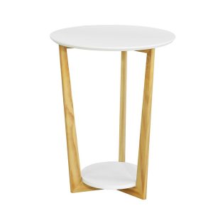 SoBuy Stolik kawowy z jedną półką Biały 45x29x60cm FBT52-NW 896064 SoBuy Stolik kawowy z jedną półką Biały 45x29x60cm FBT52-NW 896064