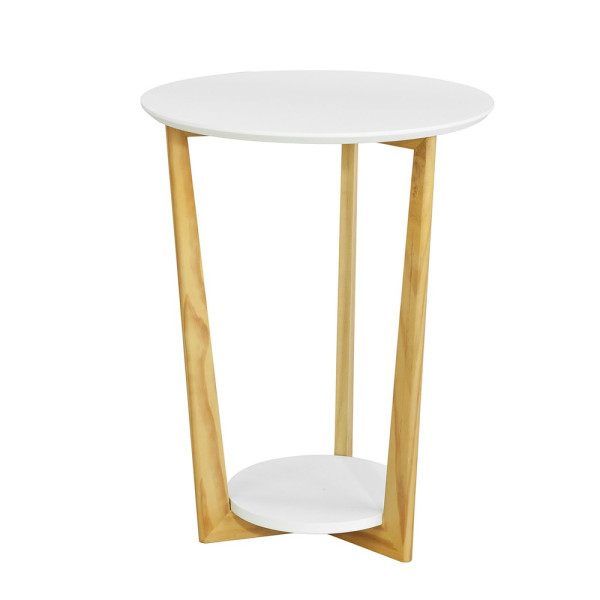 SoBuy Stolik kawowy z jedną półką Biały 45x29x60cm FBT52-NW 896064