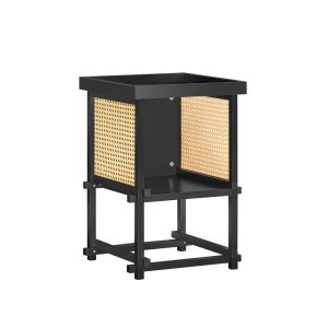 SoBuy Stolik kawowy z jedną półką Czarny 40x32x60cm HFBT03-SCH 896070 SoBuy Stolik kawowy z jedną półką Czarny 40x32x60cm HFBT03-SCH 896070