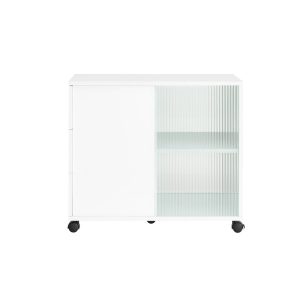 SoBuy Stolik kawowy z trzema szufladami Biały 70x35x61cm FBT141-W 896078 SoBuy Stolik kawowy z trzema szufladami Biały 70x35x61cm FBT141-W 896078