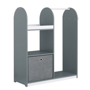 SoBuy Szafa dziecięca z trzema półkami Jasnoszary 90×34.5x107cm KMB40-HG 809570 SoBuy Szafa dziecięca z trzema półkami Jasnoszary 90×34.5x107cm KMB40-HG 809570