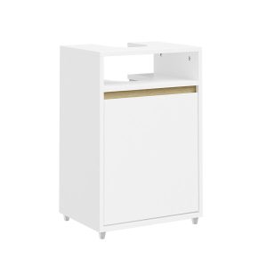 SoBuy Szafka łazienkowa pod umywalkę z drzwiami Biały 40x36x60cm BZR222-W 1073680