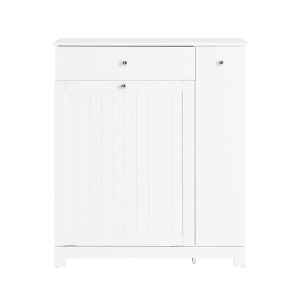SoBuy Szafka łazienkowa z szufladą Biały 78x38x90cm BZR214-W 1073686