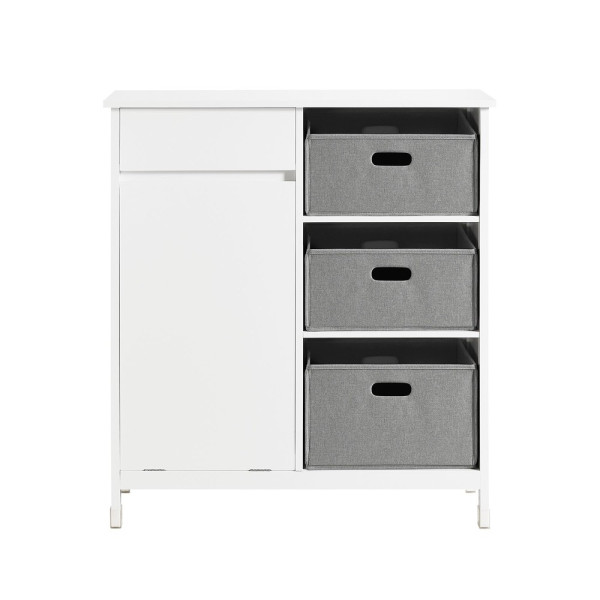 SoBuy Szafka na bieliznę z 1 szufladą Biały 80x38x90cm Funkcjonalny BZR77-W 809673